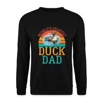Cadeaux de canard pour les amateurs de canard - Sweat-shirt Unisexe - noir - Devant - Alina (178cm) & Michal (187cm)