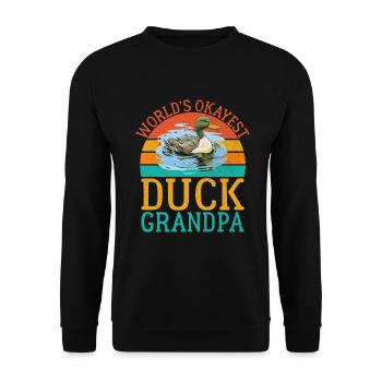 Cadeaux de canard pour les amateurs de canard - Sweat-shirt Unisexe - noir - Devant - Alina (178cm) & Michal (187cm)