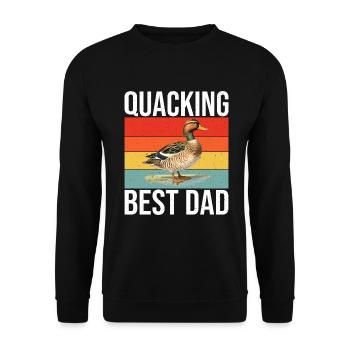 Cadeaux de canard pour les amateurs de canard - Sweat-shirt Unisexe - noir - Devant - Alina (178cm) & Michal (187cm)