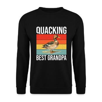 Cadeaux de canard pour les amateurs de canard - Sweat-shirt Unisexe - noir - Devant - Alina (178cm) & Michal (187cm)