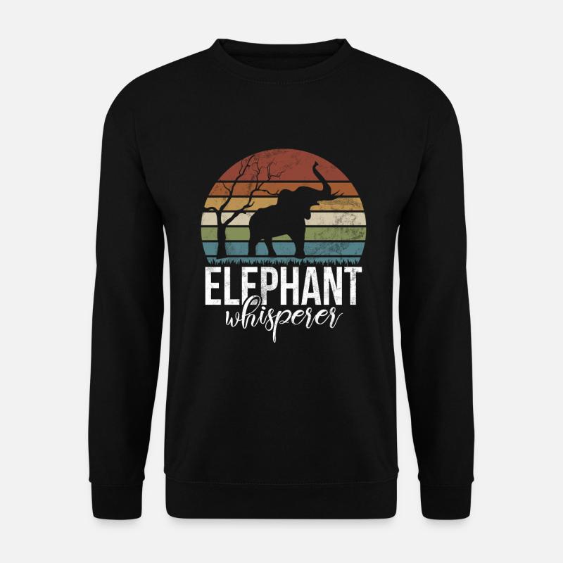 Elephant Lovers Gifts - Unisex Sweatshirt - black