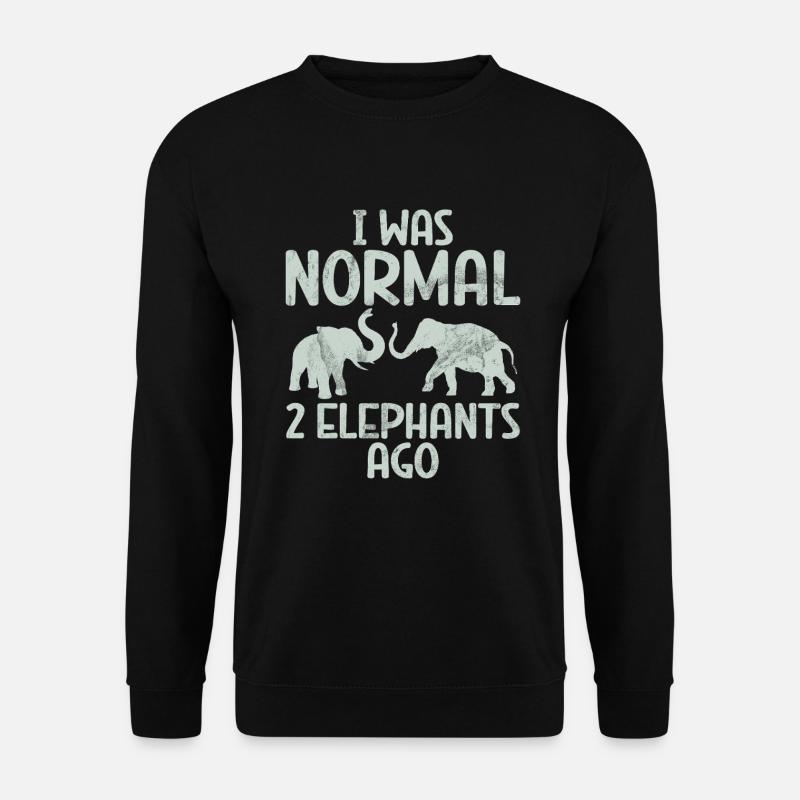 Elephant Lovers Gifts - Unisex Pullover - Schwarz