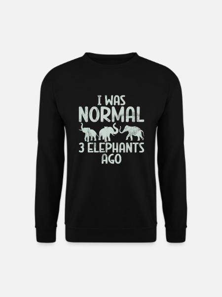 Elephant Lovers Gifts - Unisex Sweatshirt - black
