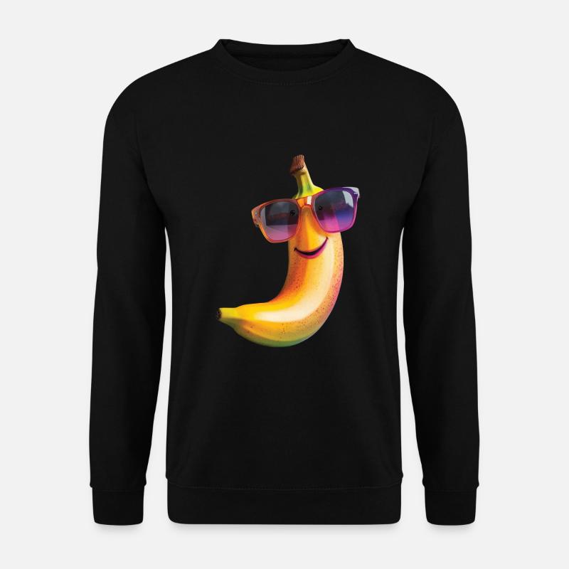 Banane - Unisex Pullover - Schwarz