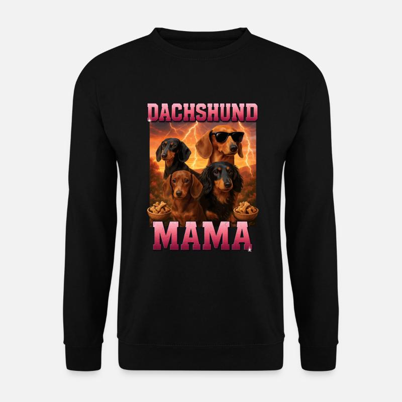 Dackel - Unisex Pullover - Schwarz