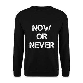 Maintenant ou jamais - Sweat-shirt Unisexe - noir - Devant - Alina (178cm) & Michal (187cm)