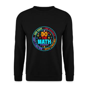 Mathe - Unisex Pullover - Schwarz - Vorne - Alina (178cm) & Michal (187cm)