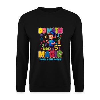 Mathe - Unisex Pullover - Schwarz - Vorne - Alina (178cm) & Michal (187cm)