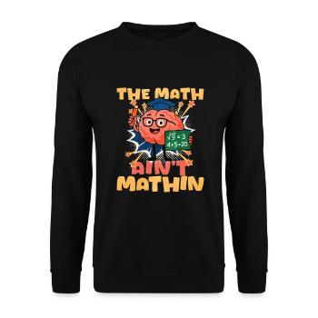 Mathe - Unisex Pullover - Schwarz - Vorne - Alina (178cm) & Michal (187cm)