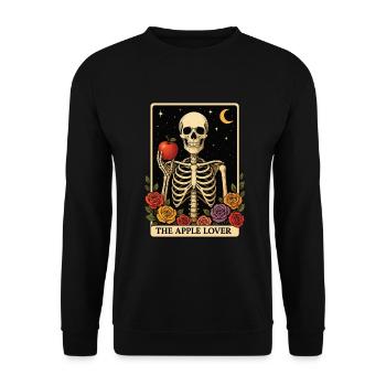 Tarot à la pomme - Sweat-shirt Unisexe - noir - Devant - Alina (178cm) & Michal (187cm)