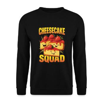 Cheesecake - Unisex Sweatshirt - black - Front - Alina (178cm) & Michal (187cm)