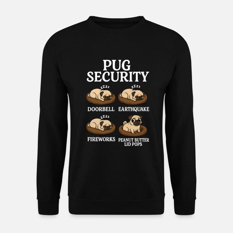 Pug - Unisex Sweatshirt - black