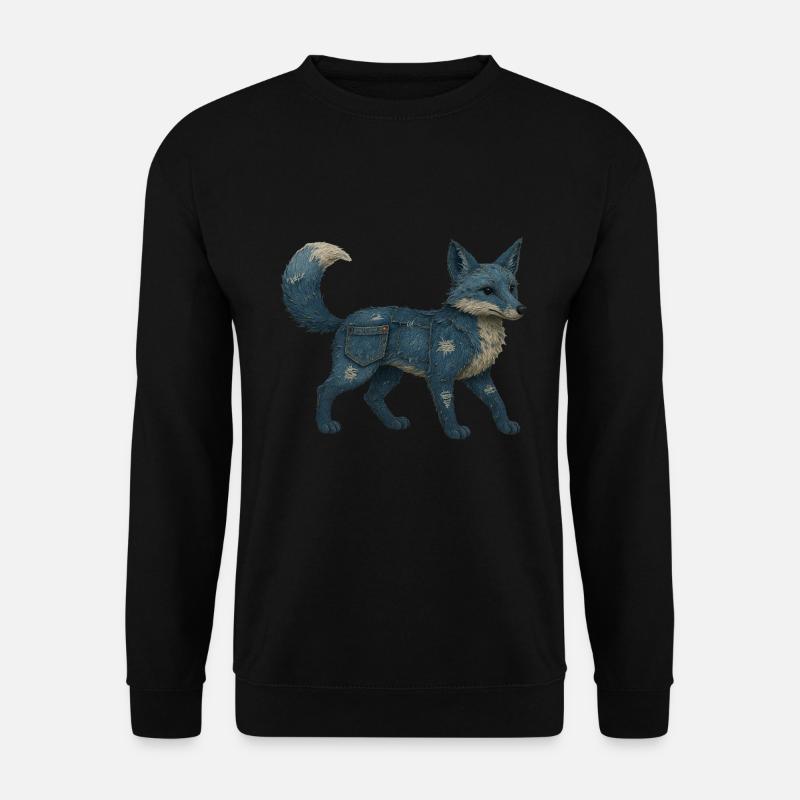 Fuchs Denim - Unisex Pullover - Schwarz