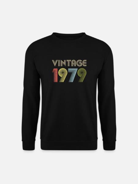Vintage 43ème cadeau d’anniversaire Né en 1979 - Sweat-shirt Unisexe - noir