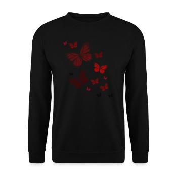 Butterfly Butterfly Butterfly children - Unisex Sweatshirt - black - Front - Alina (178cm) & Michal (187cm)