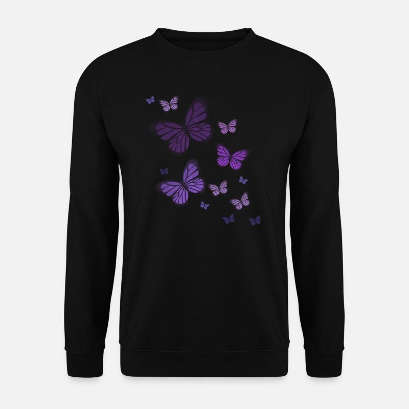 Schmetterlinge Schmetterlinge Butterfly Kinder - Unisex Pullover - Schwarz
