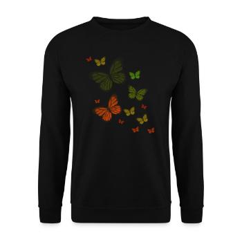 Butterfly Butterfly Butterfly children - Unisex Sweatshirt - black - Front - Alina (178cm) & Michal (187cm)