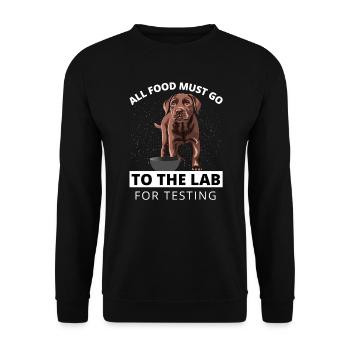 All Food must aller to the Lab for testingLabrador - Sweat-shirt Unisexe - noir - Devant - Alina (178cm) & Michal (187cm)