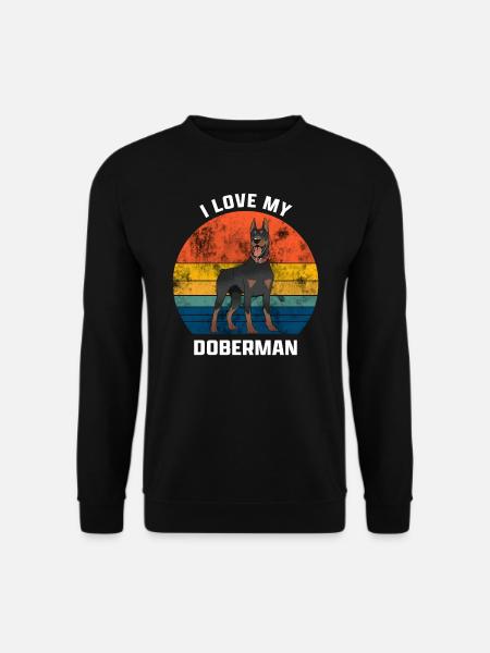 I Love my Doberman - Unisex Sweatshirt - black
