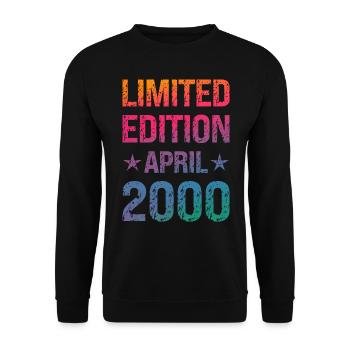 Limited Edition Birthday Party Vintage 2000 - Unisex Sweatshirt - black - Front - Alina (178cm) & Michal (187cm)