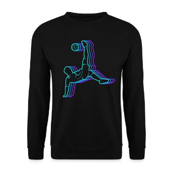Football vintage enfants football hommes football - Sweat-shirt Unisexe - noir - Devant - Alina (178cm) & Michal (187cm)