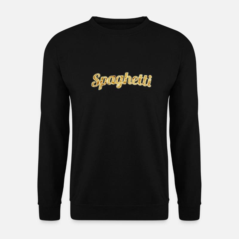 Spaghetti - Nudeln - Unisex Pullover - Schwarz