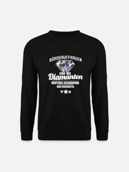 Bürokauffrauen sind wie Diamanten - Unisex Pullover - Schwarz