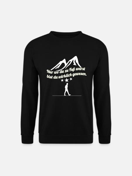 Wandern - Unisex Pullover - Schwarz