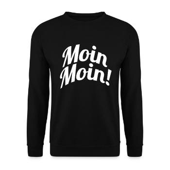 Moin Moin - Unisex Pullover - Schwarz - Vorne - Alina (178cm) & Michal (187cm)