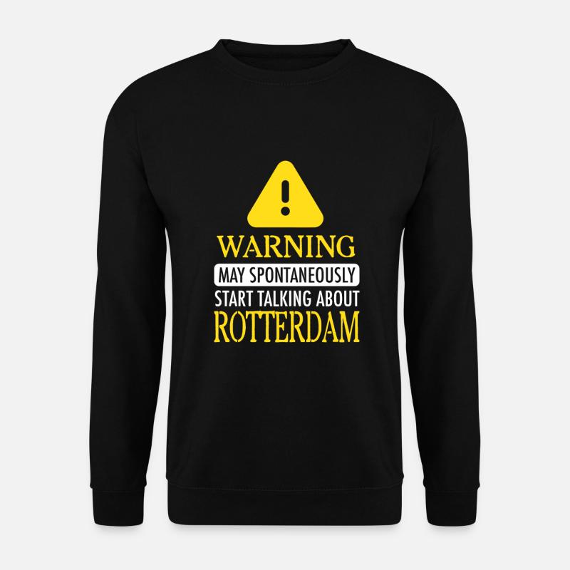 WARNING ! : Rotterdam - Sweat-shirt Unisexe - noir