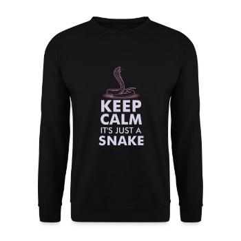 SNAKES: It's Just A Snake - Unisex Pullover - Schwarz - Vorne - Alina (178cm) & Michal (187cm)