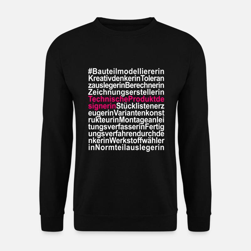 Technische Produktdesignerin Zeichnerin - Unisex Pullover - Schwarz
