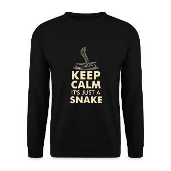 SNAKES: It's Just A Snake - Unisex Pullover - Schwarz - Vorne - Alina (178cm) & Michal (187cm)