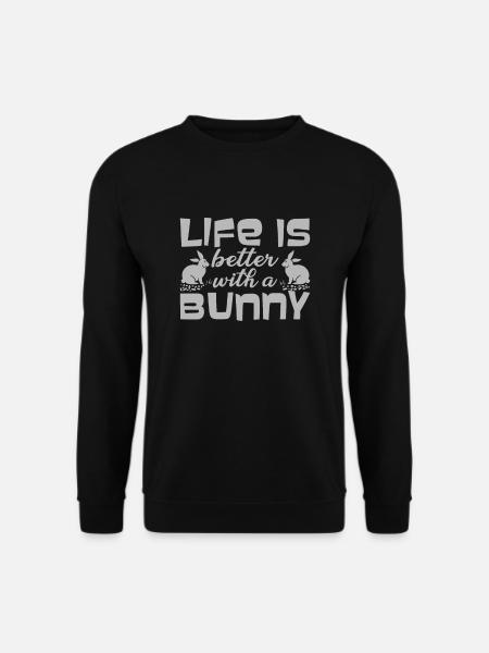 RABBITS: Life With Bunny - Unisex Sweatshirt - black