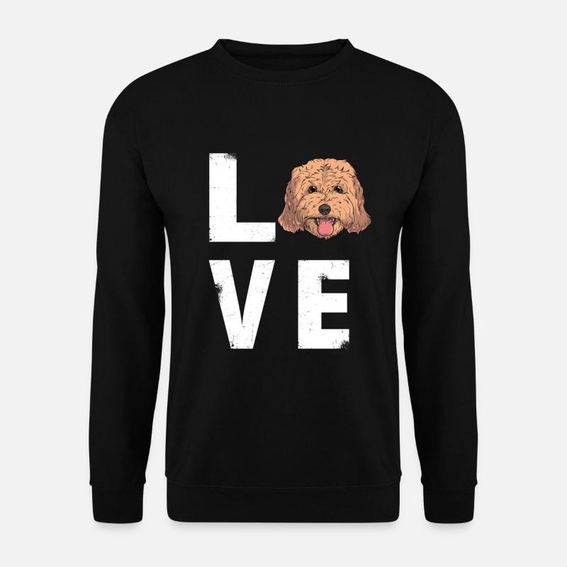 Love Cockapoo Dog - Unisex Sweatshirt - black