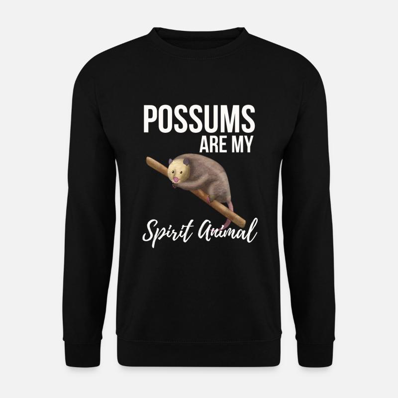 Opossums sind mein Geistestier - Unisex Pullover - Schwarz