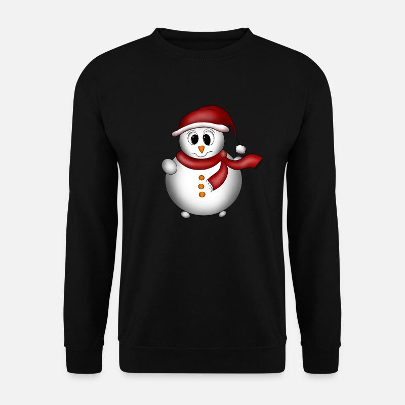 Snowman - Unisex Sweatshirt - black