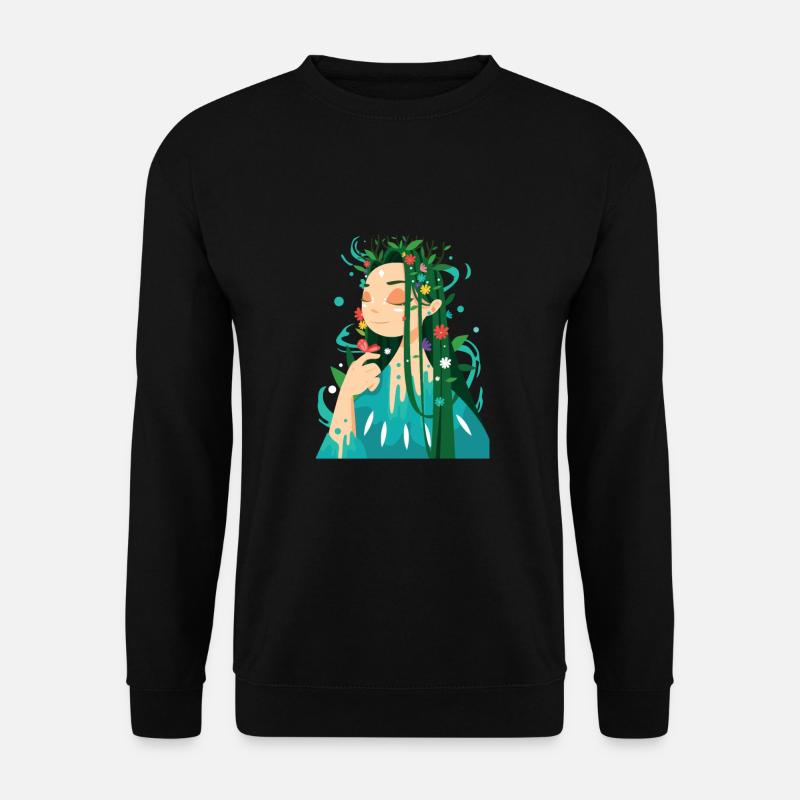 Nature : Mutter Natur - Unisex Pullover - Schwarz