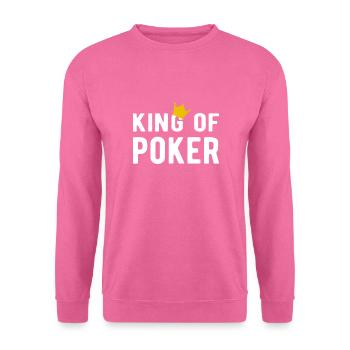 POKER: roi du poker - Sweat-shirt Unisexe - rose - Devant