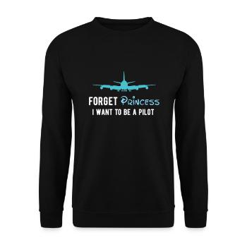 Aviation Avion Flying Airline Pilot oubliez Pri - Sweat-shirt Unisexe - noir - Devant - Alina (178cm) & Michal (187cm)
