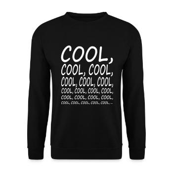 COOL Funny Sayings 99 Statement Men Women - Unisex Sweatshirt - black - Front - Alina (178cm) & Michal (187cm)