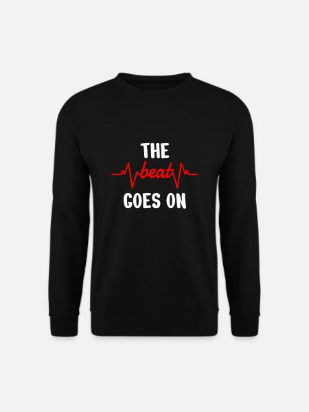 HEART SURGERY SURVIVOR The Beat Goes On - Unisex Pullover - Schwarz