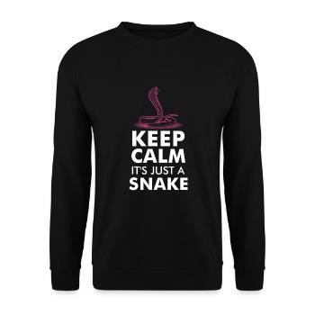 SNAKES: It's Just A Snake - Unisex Pullover - Schwarz - Vorne - Alina (178cm) & Michal (187cm)