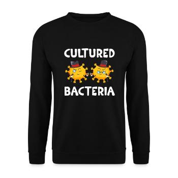 Microbiologist Microbiology Biology teacher Gift - Unisex Sweatshirt - black - Front - Alina (178cm) & Michal (187cm)