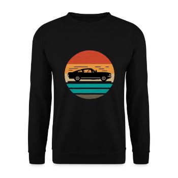 Slot Car Racing Nostalgic Muscle Car Project Car - Sweat-shirt Unisexe - noir - Devant - Alina (178cm) & Michal (187cm)