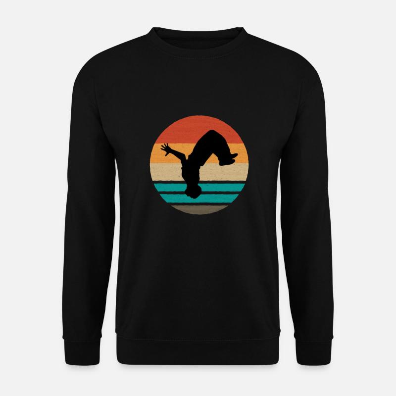 GYMNASTICS TUMBLER : Backflip - Unisex Pullover - Schwarz