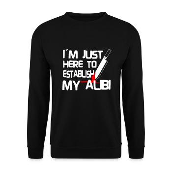 True Crime Detective Serial Killer Documentaries - Sweat-shirt Unisexe - noir - Devant - Alina (178cm) & Michal (187cm)