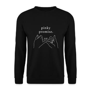 Pinky Promise - Unisex Sweatshirt - black - Front - Alina (178cm) & Michal (187cm)