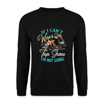 STEPPTANZ STEPPTANZLEHRER Geschenkidee - Unisex Pullover - Schwarz - Vorne - Alina (178cm) & Michal (187cm)