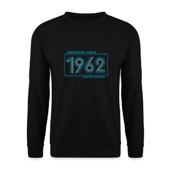 LIMITED EDITION Vintage 1962 59 years - Unisex Sweatshirt - black - Front - Alina (178cm) & Michal (187cm)